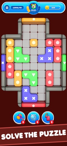 Slide Color Block Jam Puzzle iPhone screenshot