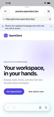 OpenClient for OpenCode iPhone screenshot 6