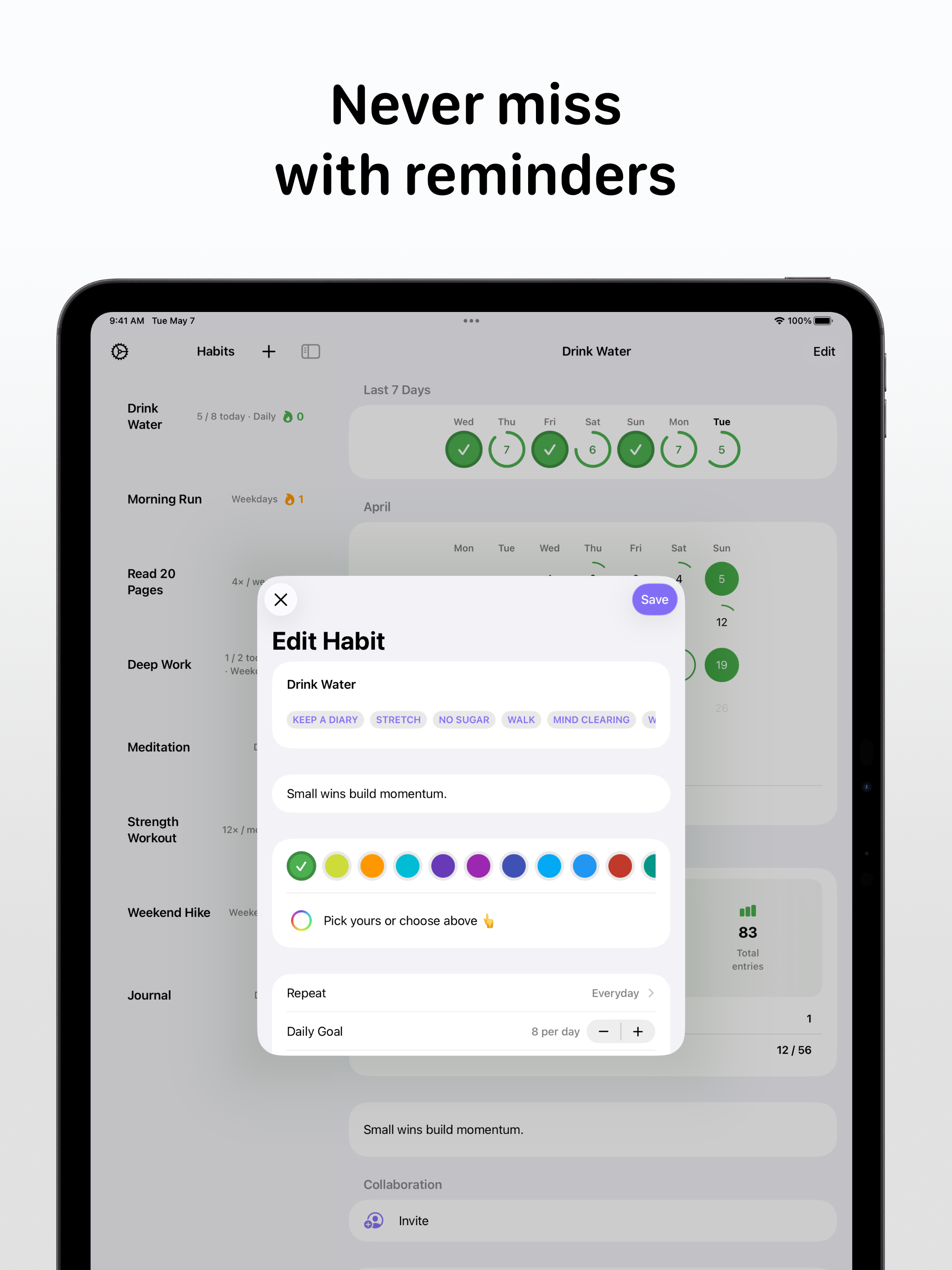 Habit Tracker - Daily Goal screenshot 7