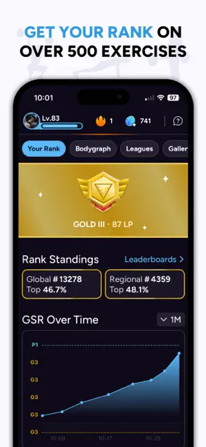 Liftoff - Ranked Gym Workouts screenshot 3