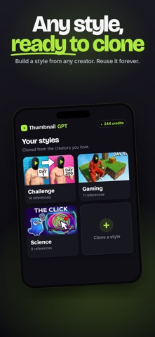 ThumbnailGPT: AI Clone Style iPhone screenshot