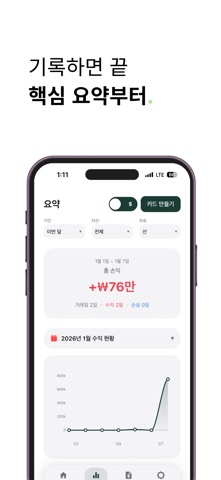 수익차곡 : 투자일지, 주식수익 iPhone screenshot
