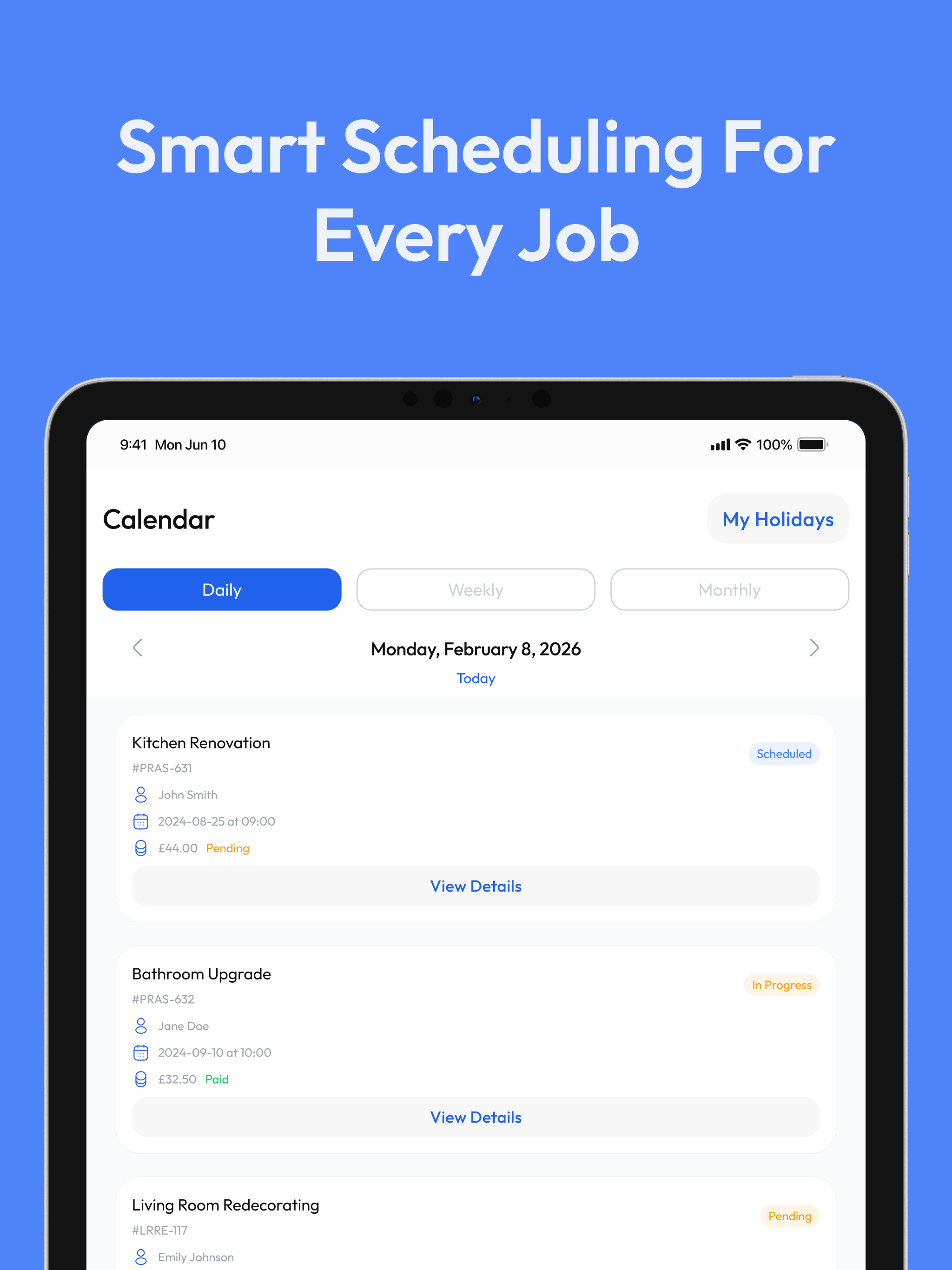 DayDone - Job Management App