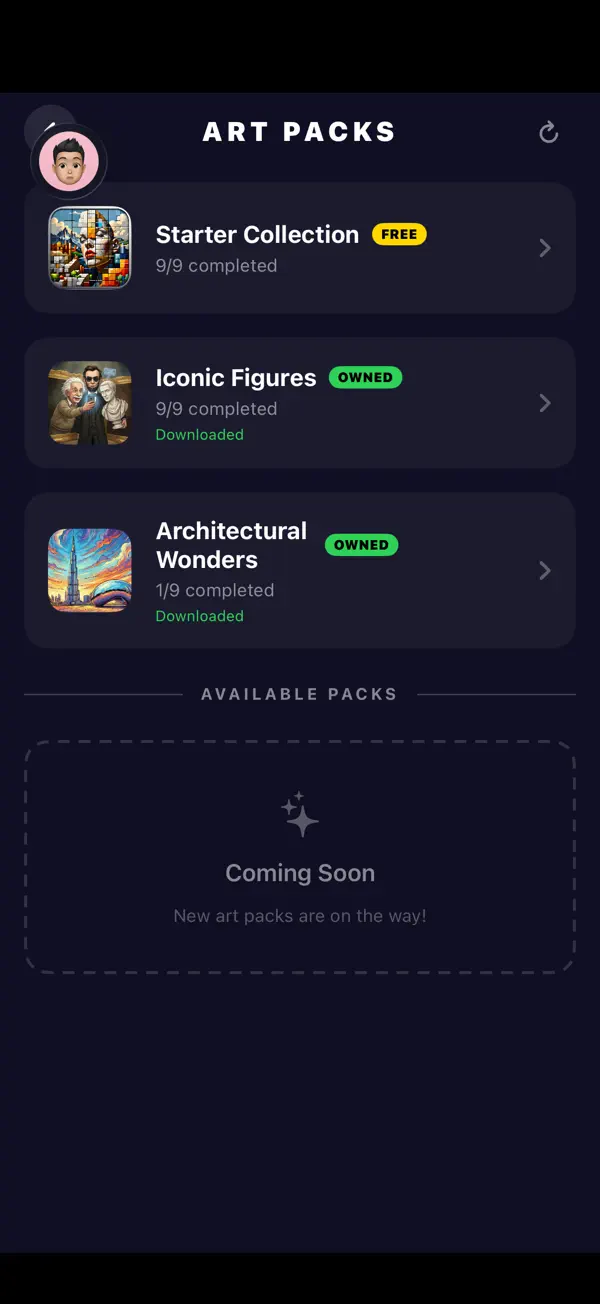 Screenshot #3 pour ArtFall: Block Puzzle Reveal