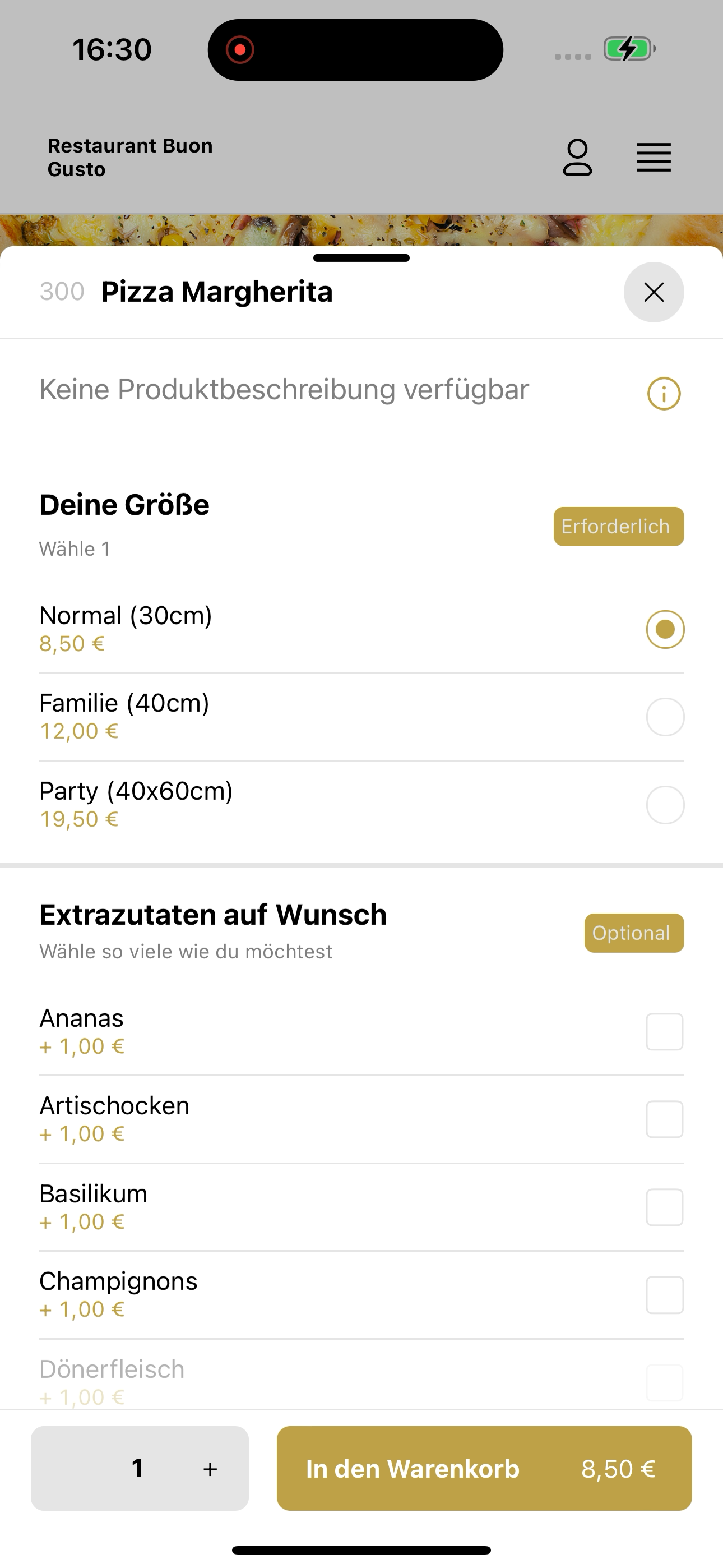 Restaurant Buon Gusto screenshot 4