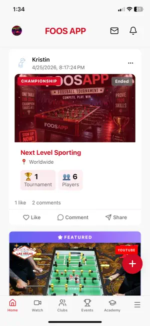 Foos App screenshot 1