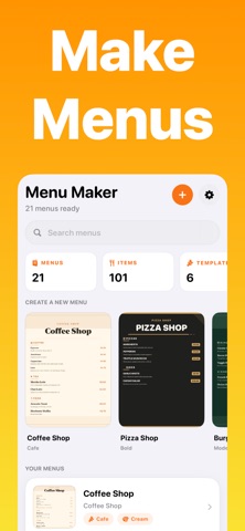 Menu Maker+ Screenshot 1 of 5