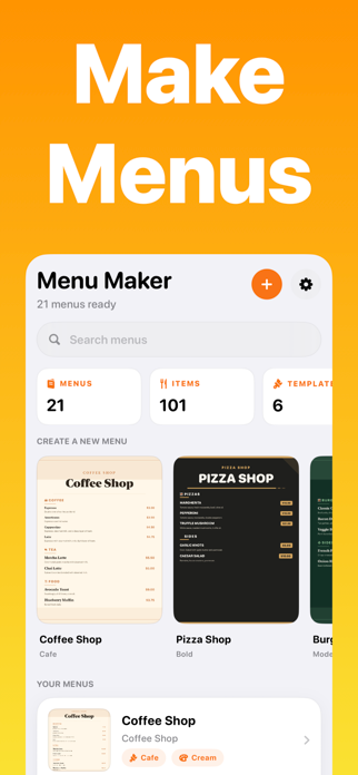 Menu Maker+ Screenshot 1 of 5