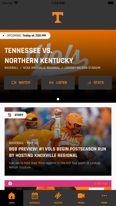 Tennessee Athletics Screenshot