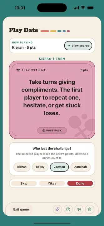 Play Date: A Social Card Game screenshot 5
