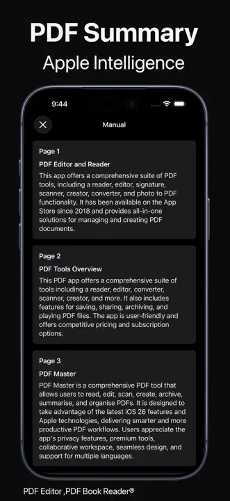 PDF Editor ,PDF Book Reader ®: Screenshot 3 von 10
