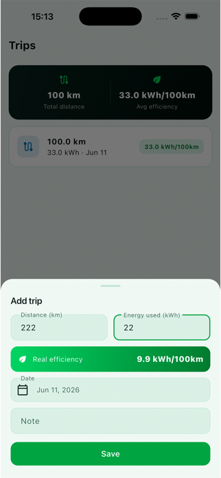 ChargeTrail: EV Charge Log Screenshot 7 of 9