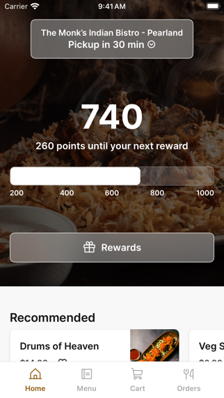 Monk's Pearland iPhone screenshot 1 - Food & Drink app