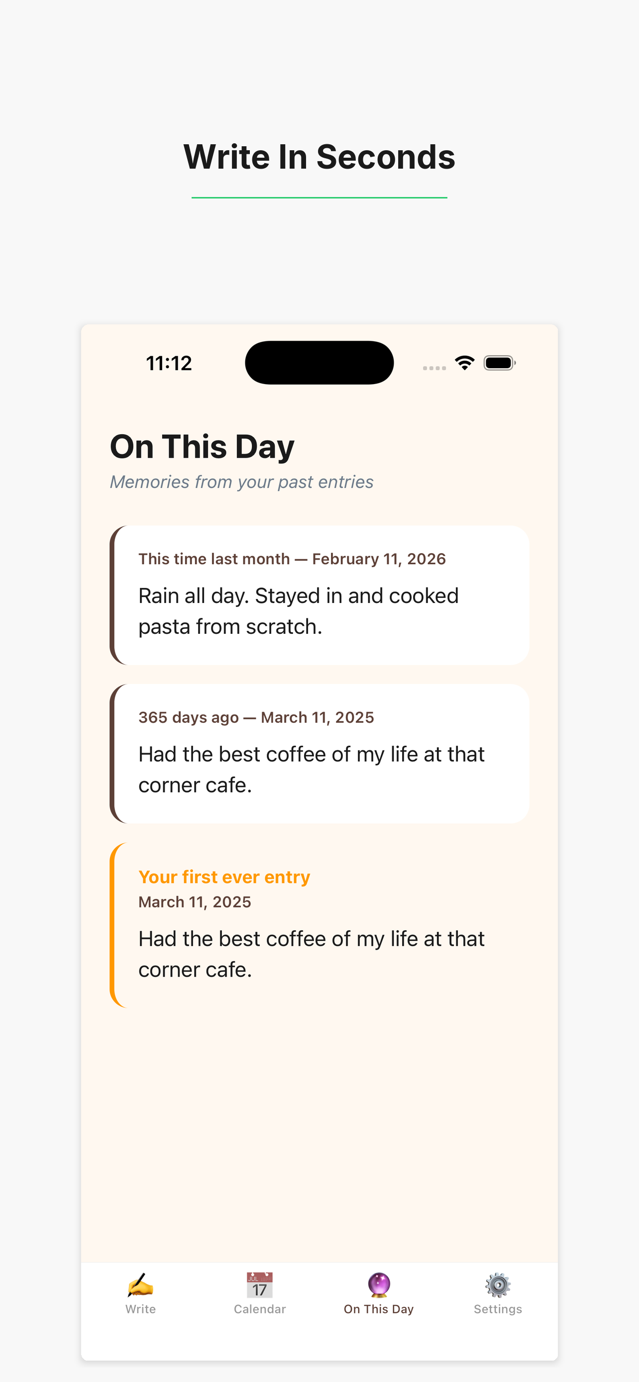 MicroLog - One Line a Day screenshot 3