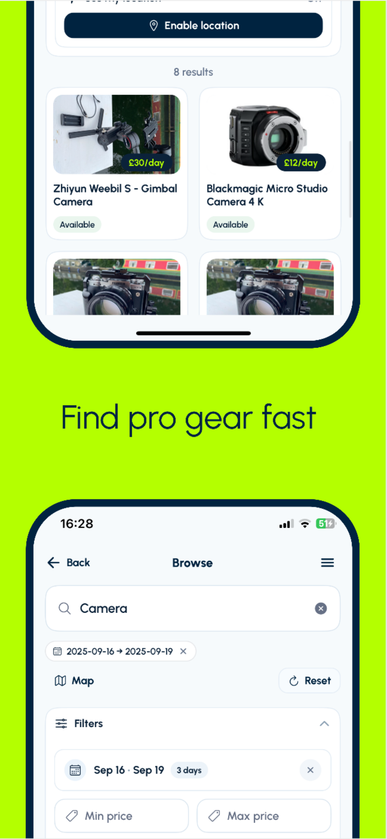 Octo - Rent gear near you.