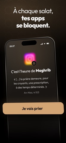 Khushu: Prière & Temps d'écran iPhone screenshot 2
