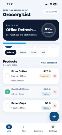 Market Listesi PRO iPhone Ekran Görüntüsü 3