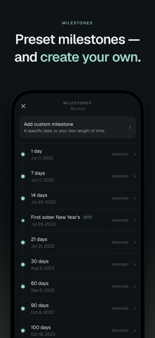 Committed: Sobriety Tracker iPhone screenshot