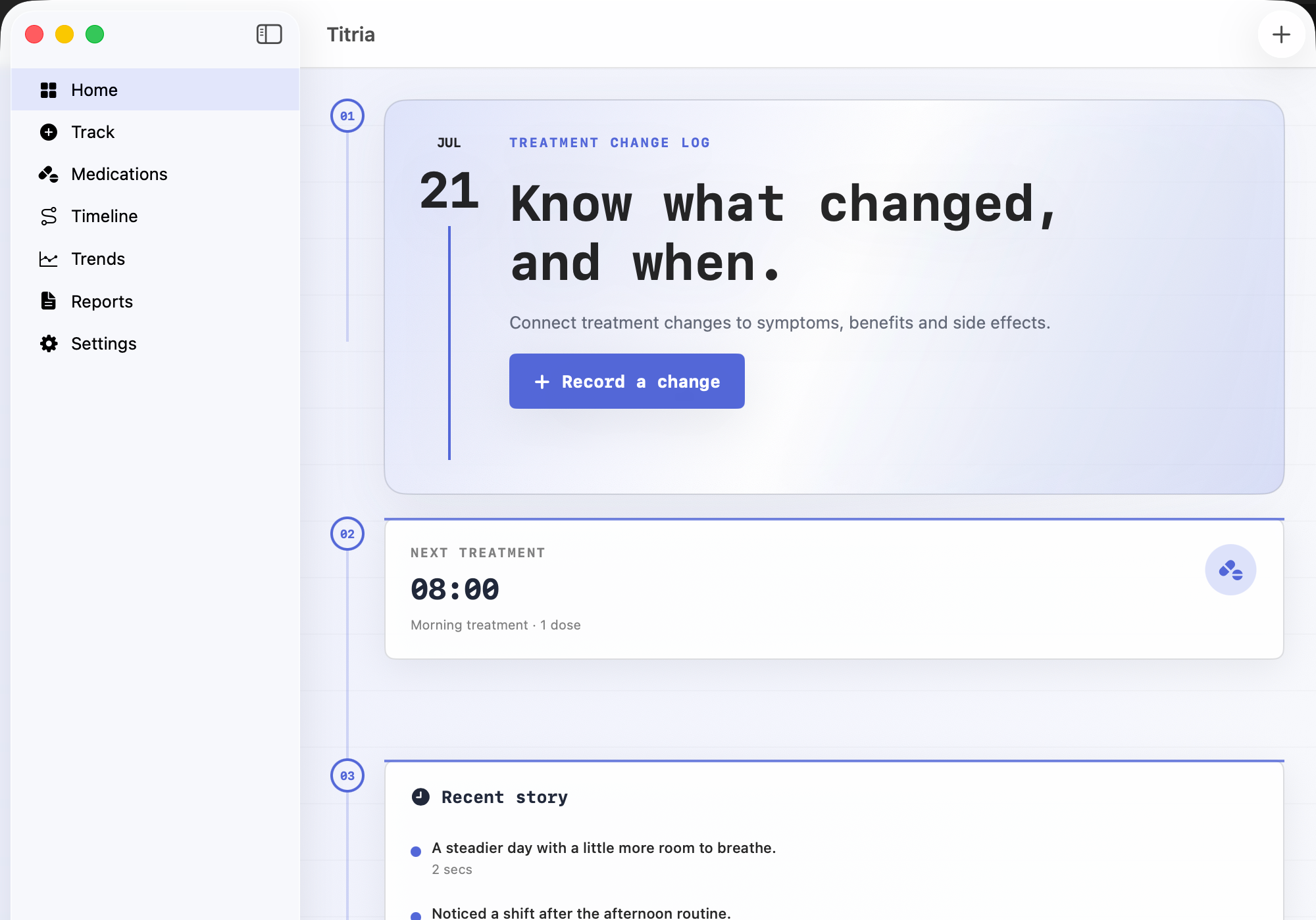 Titria: Treatment Tracker screenshot 4