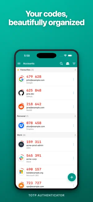 TOTP Authenticator – Fast 2FA screenshot 1