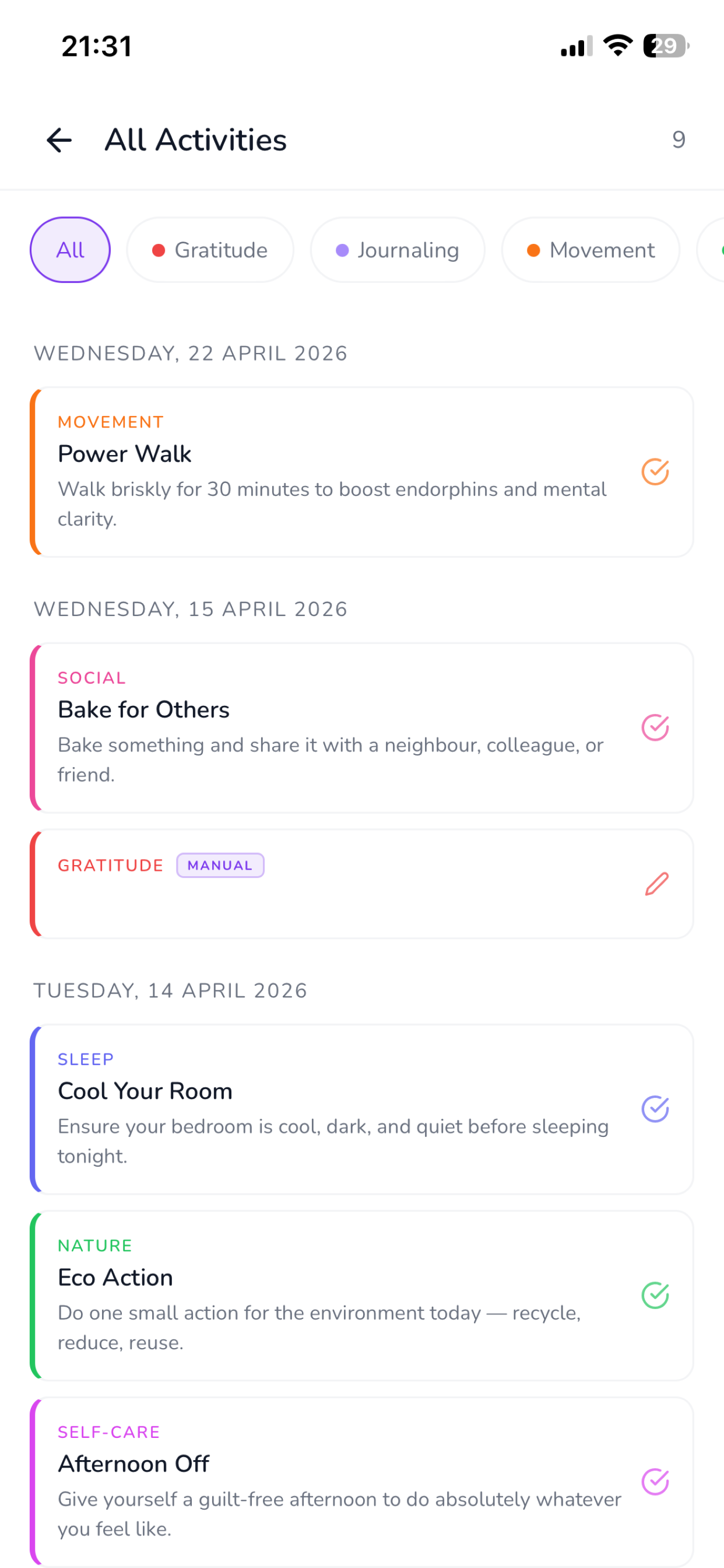 Mindful: Daily Wellness screenshot 4