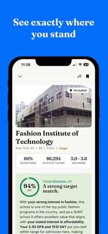 Admisio iPhone screenshot