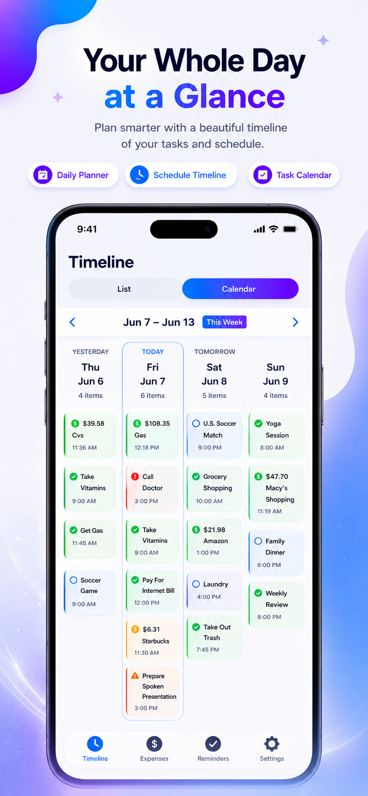 Spokn: Expenses & Reminders