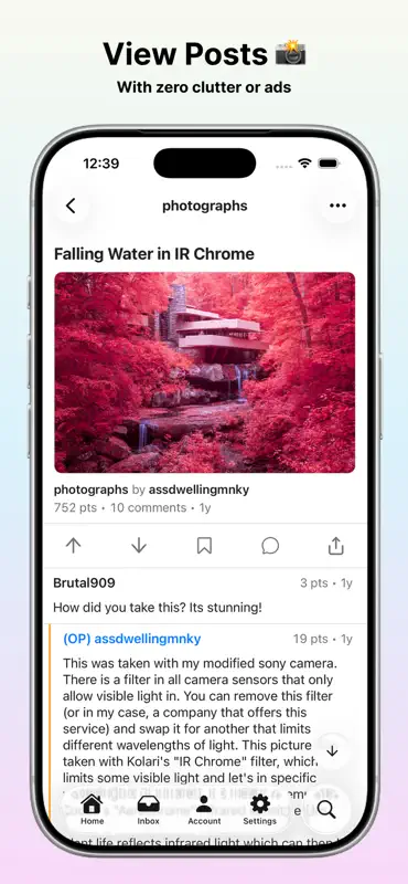 Artemis - read, upvote, post screenshot 3 of 7
