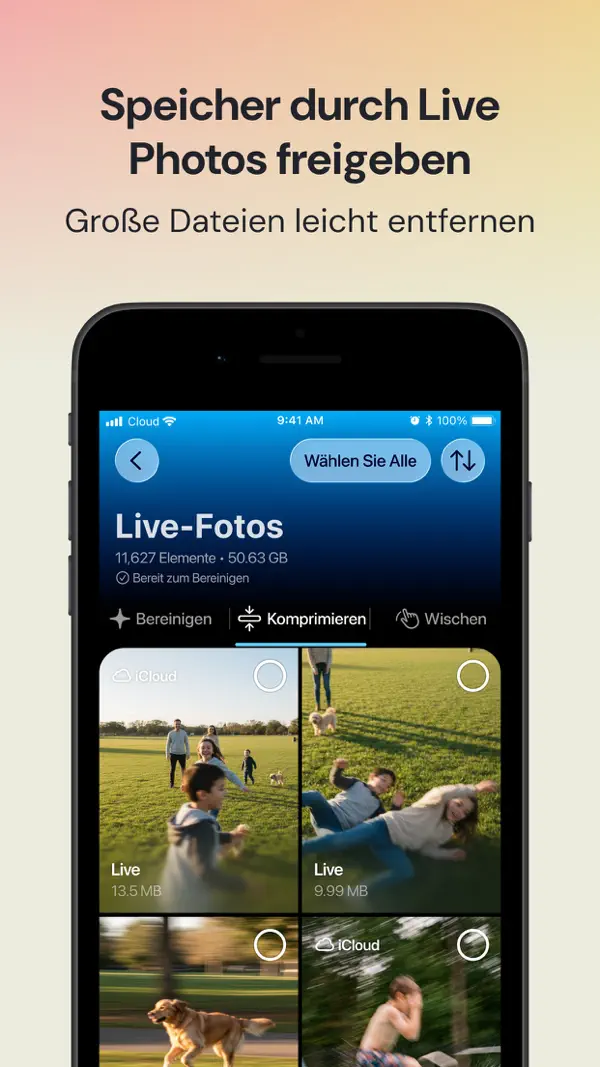 Clever Cleaner: AI CleanUp App iPhone App Screenshot 6 – Produktivität