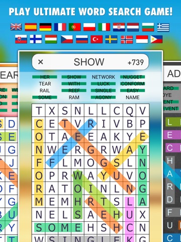 Word Search Games PRO iPad screenshot