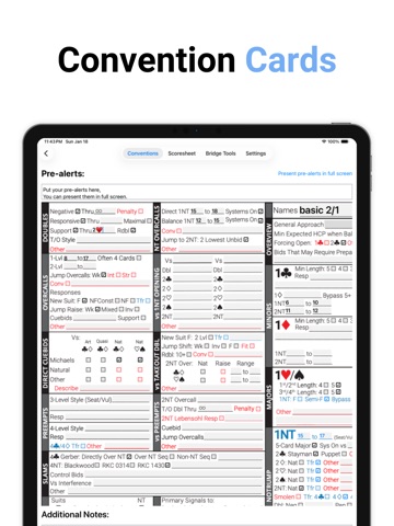 Bridge Scoresheet Screenshot 2