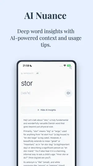 Klar - Danish Word Trainer screenshot 4