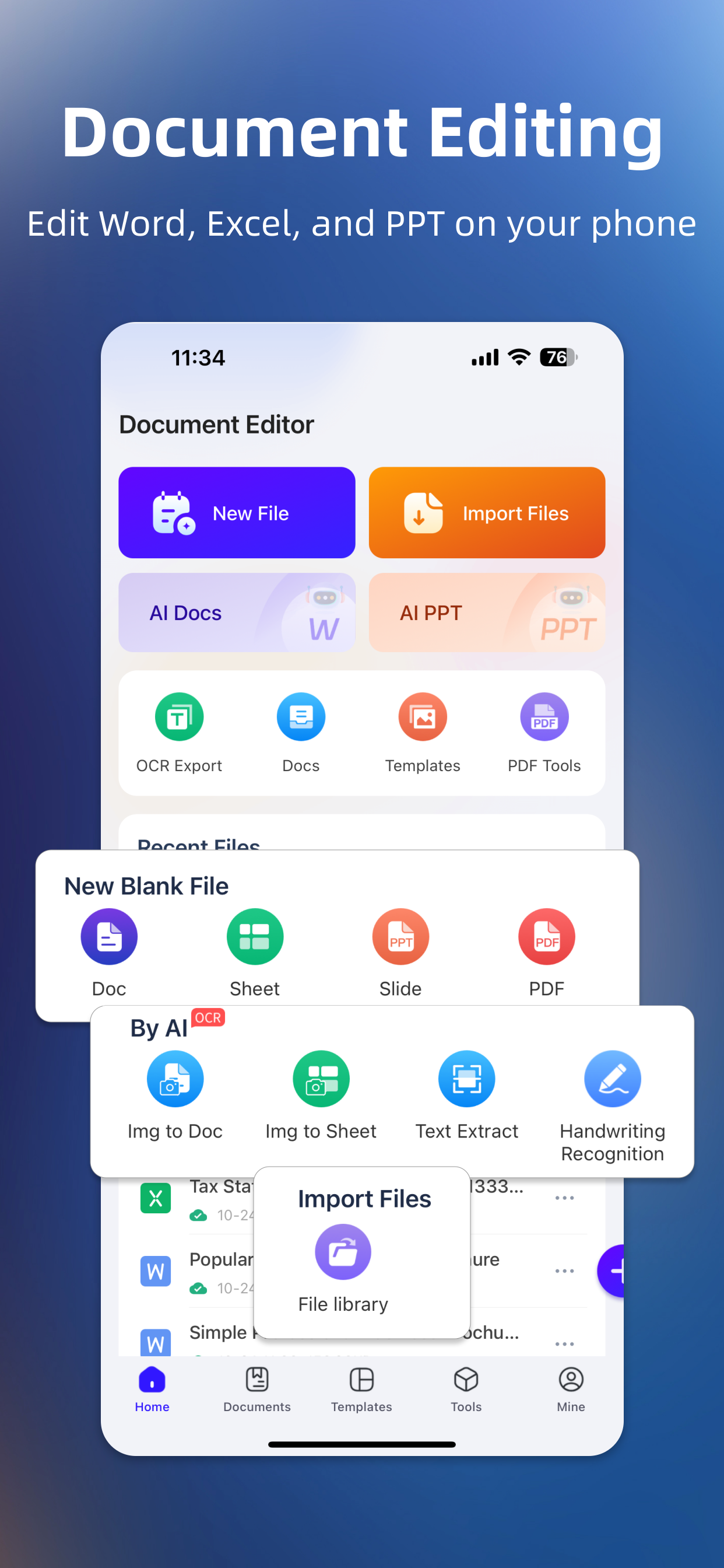 Document Editor—Docs,Sheets