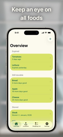 FreshKeeper - Food Overview Screenshot 1 of 4