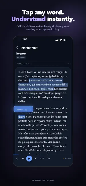GrammarByTheWay - Learn French screenshot 4