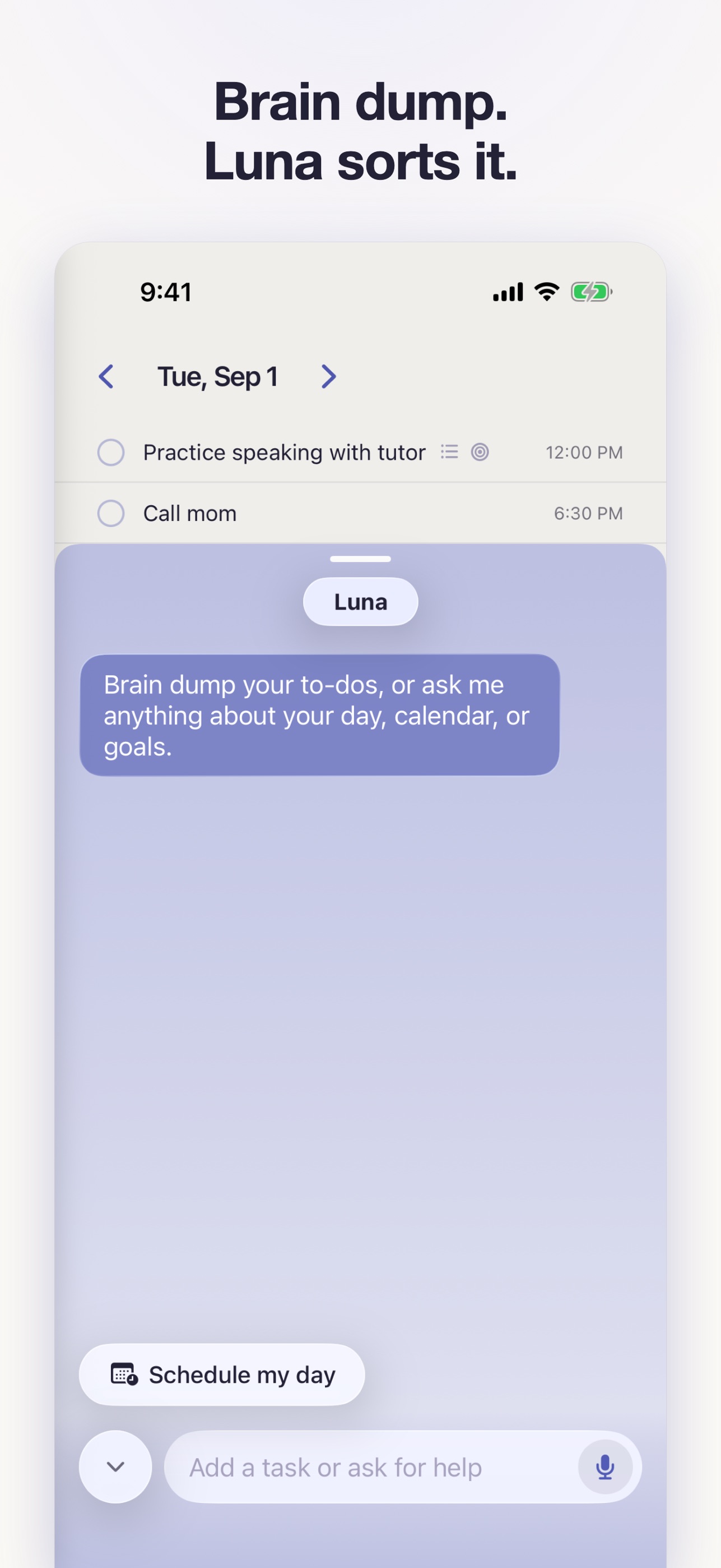 Screenshot 7 of Luna: Plan your day by talking