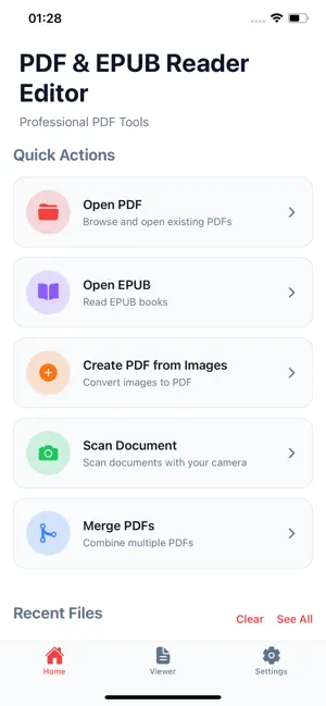 PDF & EPUB Reader - Editor screenshot 1