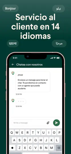 Captura de pantalla de Taptap Send: Enviar Dinero en iPhone 5