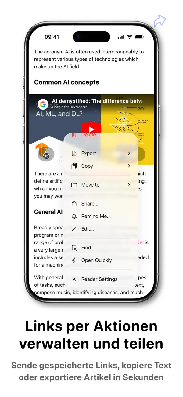GoodLinks iPhone App Screenshot 7 – Nachrichten