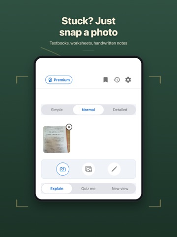 AI Teacher: Homework Solver iPad screenshot