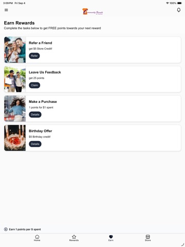 Community Threads Rewards iPad screenshot