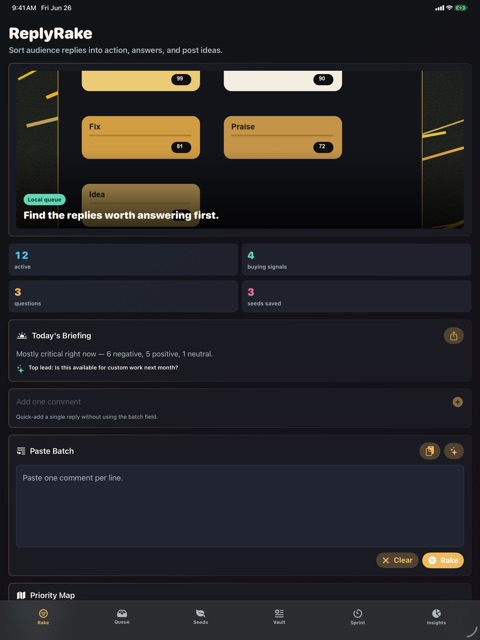 Reply Rake screenshot 2