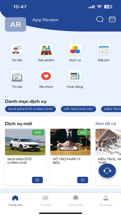 BĐS Banking Screenshot