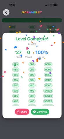 Scramblet - Word Puzzle Game screenshot 2 of 6
