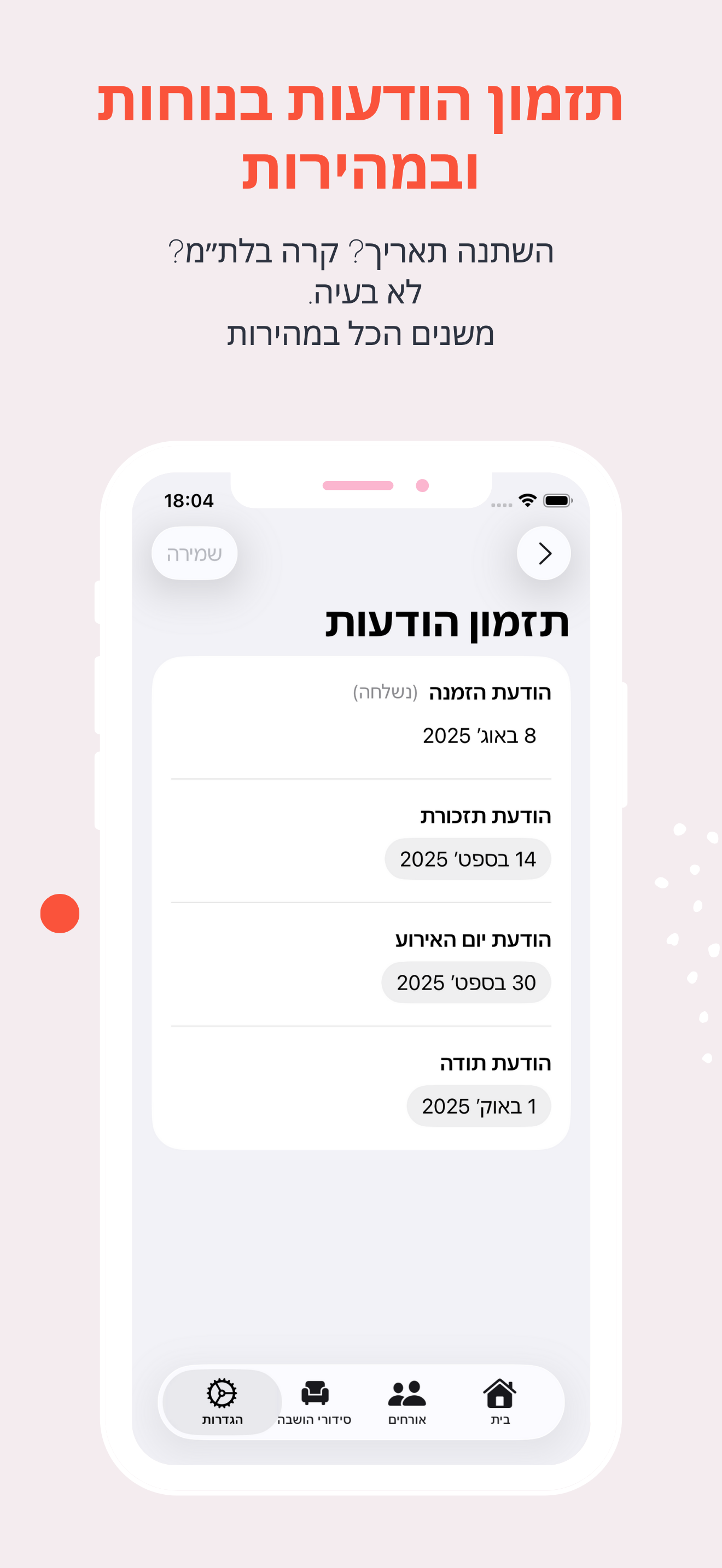 חינגא – אישורי הגעה
