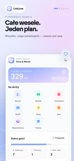 Planer ślubny - Linklove screenshot 1