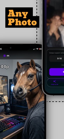 144p to 4k iPhone screenshot