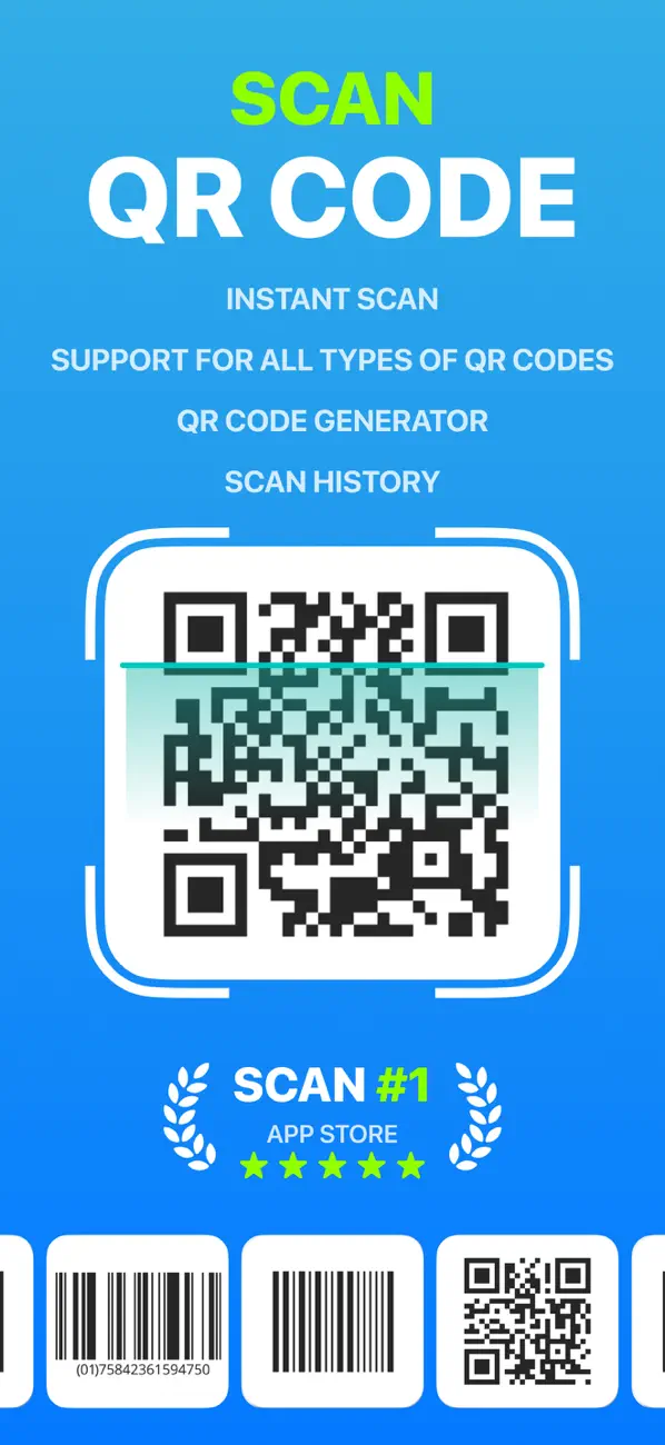 #1. QR Code Scanner & Generator ++ (iOS) De: AI Tools AI Bots