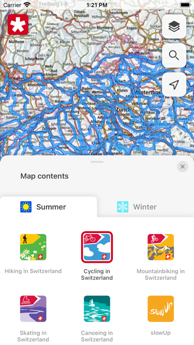 SwitzerlandMobility Screenshot