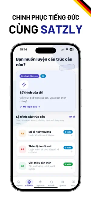 Luyện Viết Tiếng Đức IECS screenshot 3